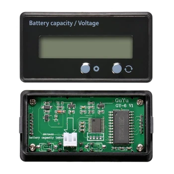 Lcd-Batteri Kapacitet Overvåge Gauge Meter,Vandtæt 12V/24V/36V/48V Bly-Syre Batteri Status Indikator,Lithium Batteri Kapacitet