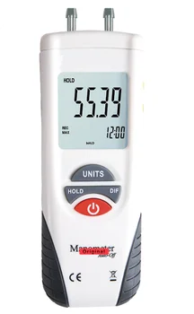 LCD-HT-1890 Digital Manometer lufttryk Meter trykmålere Differentieret Måle Kit + Sag+Retail Box Data Hold 11 Enheder