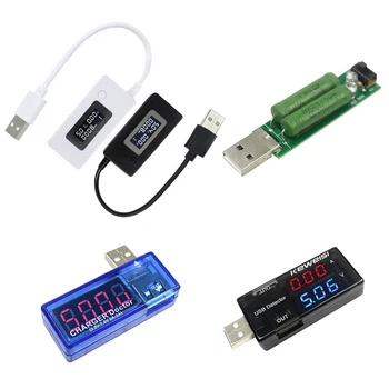 LCD-Mini Telefon USB-Tester Spænding Nuværende Meter Bærbare Læge Mobile Power Charger Kapacitet Detektor Overvåge Voltmeter Amperemeter