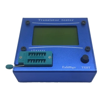 LCR-T4 Transistor Tester ESR Meter Mega 328 Transistor Tester med Blå Sag