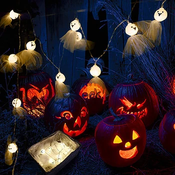 LED-10m Varm Hvid 2021 Halloween Lys, Dekorationer til Hjemmet Rædsel Halloween Fest Tilbehør, Rekvisitter Festival Part Forsyninger