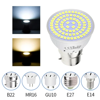 LED 2835 GU10 Spot E27 Majs Lampe Stearinlys E14 Pære 220V MR16 Lampada Led Bombillas 240V Ampul 5W 7W 9W For Belysning i Hjemmet