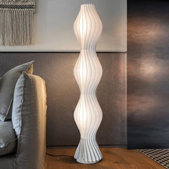 Led Akryl Kunst gulvlampe Moderne Minimalistisk, Nordisk Hvid Hula Standard Lys Dekoration Lampe til stuen Soveværelse Hall Bar