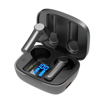 LED Digitalt Display Trådløse Bluetooth-5.0 Øretelefoner Sport Earbuds Headset Hifi-Lyd Håndfri Hovedtelefoner