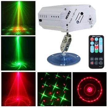 Led disco lys jul Laser Projektor, lyd Kontrol Flash Light-LED ' en Stage-DJ, Diskotek, Udendørs Indendørs Dans Fest