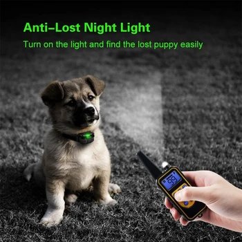 LED-Fjernbetjening Dog Training Collar Ultralyd Lyd Anti-Bark Uddannelse Kontrol Krave Ingen Gøende Hund Kraver