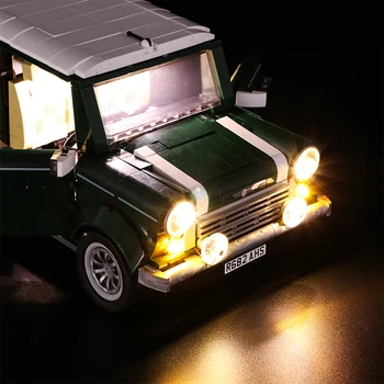 LED-light-up kit, Kompatibel for 10242 A B byggesten Mursten 21002 technic MINI Cooper Skabere Bil Model Legetøj