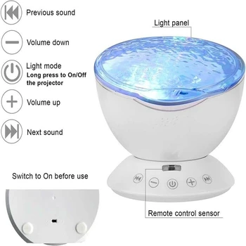 LED-Musik stjernehimmel Lys -, Laser-Stjernede Nat Lys 3-i-1 Sky Twilight-Stjerne Projektion Bluetooth Speaker Voice Control