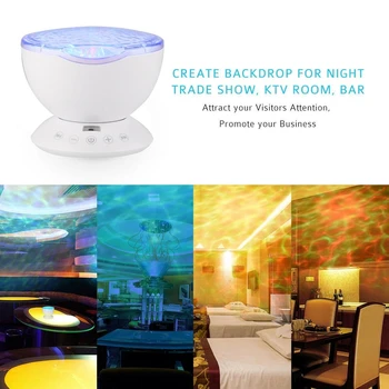 LED-Musik stjernehimmel Lys -, Laser-Stjernede Nat Lys 3-i-1 Sky Twilight-Stjerne Projektion Bluetooth Speaker Voice Control