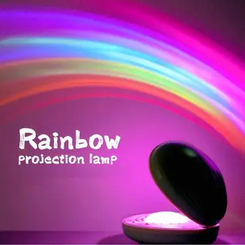 LED Nat Lampe Shell Farverige Projektion Nyhed Rainbow Star Light Kammusling Atmosfære Lampe Regnbue Til Hjemmet Udsmykning Neon