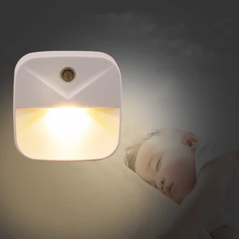 LED Nat Lys Lys Sensor Control EU ' OS Stik Motion Sensor Nightlight batteridrevet Lampe For Børn Soveværelse Belysning