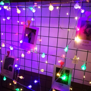 LED Pinol Pære Bolden Fe julelys String batteridrevet Indendørs Soveværelse Nye År Garland Parti Hjem Dekoration