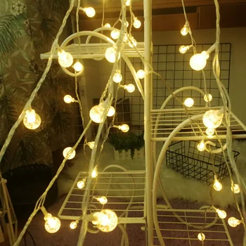 LED Pinol Pære Bolden Fe julelys String batteridrevet Indendørs Soveværelse Nye År Garland Parti Hjem Dekoration
