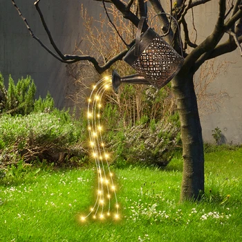 LED Sol Brusebad Vanding Kan String Lampe Have Kunst Metal Jern Vandtæt Kunst Vand Sprinkler, Elkedel Lys, Landskab Indretning#22