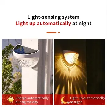 LED Solar Light Udendørs væglamper Energi Have Lamper Vandtæt Sol Lampe indre Gårdhave Dekoration Til Gaden Balkon