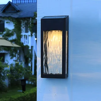 LED Solcelle væglampe Udendørs Vandtæt Moderne Stil Garden Villas Korridorer Dekoration Sol indre Gårdhave Gade Lys