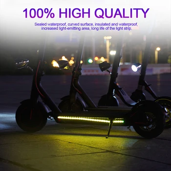 LED Strip Lommelygte Bar Lampe Til Xiaomi M365 El-Scooter Skateboard Sikkerhed Advarsel Night Light Nye Ankomst