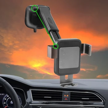LEEPEE Bil, Telefon Holder til iPhone Xiaomi Huawei Trådløse Oplader 15W Auto-låst Tyngdekraften Car Mount Hurtig Oplader Stand