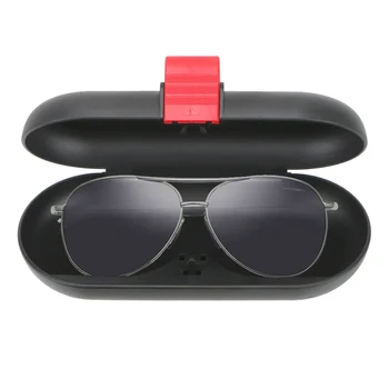LEEPEE Universal Briller Indehaveren Indbygget Fiber Velvet Beskyttelse solskærm ABS Solbriller Box Car Interior Briller Sag