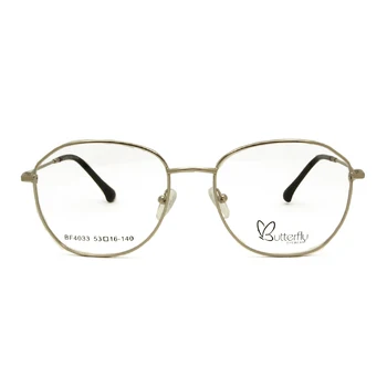 Legering Optiske Briller Ramme Kvinder Guld Retro Round Metal Frame Briller Kvindelige Forestilling Recept Nærsynethed Briller