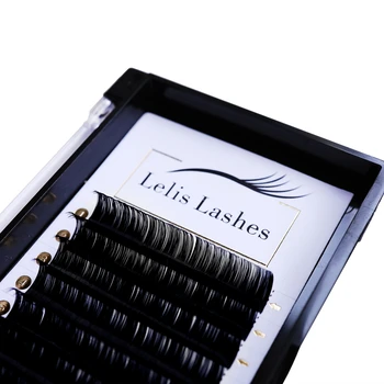 Lelis lash Engros Enkelte Eyelash Extensions koreanske PBT-Silke Vipper russiske Volumen Mink Øjenvipper For Makeup Bløde Øjenvipper