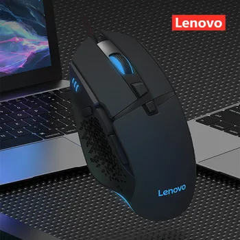 Lenovo M106 Kablede Gaming Spil Glødende Mus Internet Cafe Spise Kylling Computer Mus Cool Fire-farve Lys Effekt