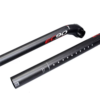 Let EC90 fuld carbon fiber sadelpind mountain road bike sæde rør sort cykeldele 27.2 30.8 31.6-350mm-400mm