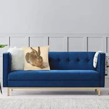 Levende Søde Hare pudebetræk Home Decor 3D Dobbelt Side Udskriv Kanin Mønster pudebetræk til Sofa