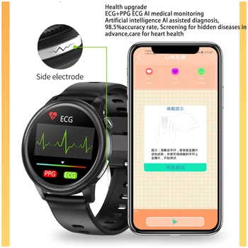 LIGE Nye Mænd, Smart Ur Kvindelige EKG-PPG Fitness Tracker Blodtryk Overvågning Ur Sports Smartwatch Kvinde Til Android, Ios