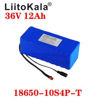 LiitoKala 36V 12ah 10S4P Lelectric cykel batteri pack 18650 Li-Ion Batteri 500W High Power 42V Motorcykel Scoote XT60 Stik