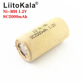 LiitoKala Ni-MH 1,2 V SC 2000mAh Ni MH high power tool batteri celle udtømningshastighed 10C genopladelige batterier celler 2.0 Ah