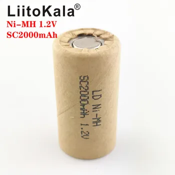 LiitoKala Ni-MH 1,2 V SC 2000mAh Ni MH high power tool batteri celle udtømningshastighed 10C genopladelige batterier celler 2.0 Ah