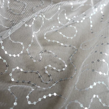 Lille cirkel med mesh gaze nederdel, Høj kvalitet tøj designer stof til patchwork telas patchwork algodon