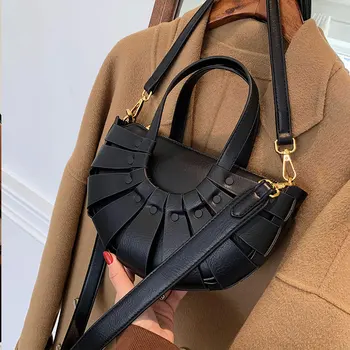 Lille taske kvindelige foråret 2021 nye mode tekstur udenlandske personlighed cross-body taske, vintage håndtaske mode taske kvindelige taske