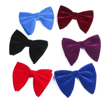 Linbaiway elvet Stor Bowties Sæt for Kvinder, Mens Gommen Kvindelige Bow Tie Lommetørklæde Manchetknapper Gave Tie-Tuxedo Sæt Brugerdefinerede Logo