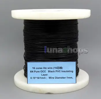LN005661 16 kerner litz wire Ren OCC Sort PVC Isolerende Lag 0.15*16/1 mm Wire Diameter:1mm