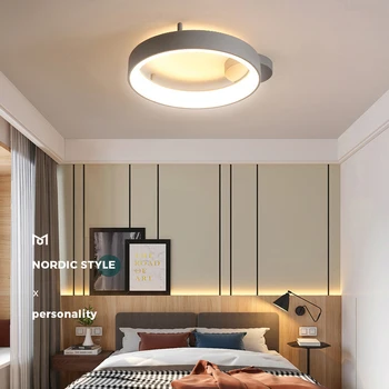 Loftslampe led runde stue lampe, enkelt og moderne atmosfære belysning rummet kreative Nordiske lampe soveværelse lampe