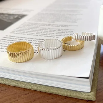 LouLeur Design 925 Sterling Sølv Ring i 18K Guld Uregelmæssige Gear Ringe Til Kvinder Luksus-Ring 2021 Tendens Sølv 925 Smykker