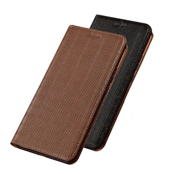 Luksus ko skind læder magnetic telefonens cover kort lomme tilfælde for OnePlus 6T/OnePlus 6/OnePlus 5T/OnePlus 5 phone taske stå capa