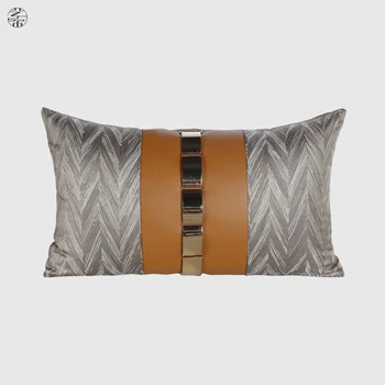 Luksus Light Cushion Cover Moderne Geometriske Dekorative Pudebetræk Stue Sofa Pude Dække Kaste Puder