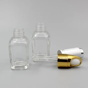 Luksus massage olie flaske glas 20 ml pipette af glas flaske med glas pipette til olie-serum