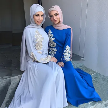 Luksus Muslimske Broderi Abaya Cardigan Kjole Hijab Perlebesat Kimono Lang Kjole Kjoler, Tunika Jubah Ramadanen, Eid Arabiske Islamiske Tilbedelse