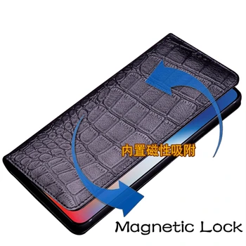 Luksus Ægte Læder Magnetisk Lås Telefon etuier Til Samsung Galaxy Xcover 5/Galaxy Xcover 4/Galaxy Xcover 4S Flip Case Coque