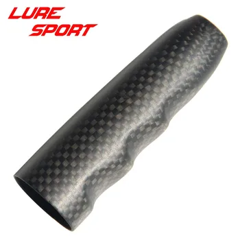 LureSport 2stk vævet carbon 8cm Greb 3K carbon groove håndtag Stang Bygning komponent Stang Reparation DIY blank