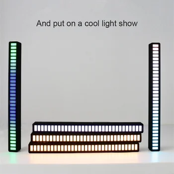 Lyd Kontrol Rytme, Lys, Musik, Atmosfære, Lys RGB Farverige LED-Lys Bil Omgivende Lampe Hjem, Bil Dekoration