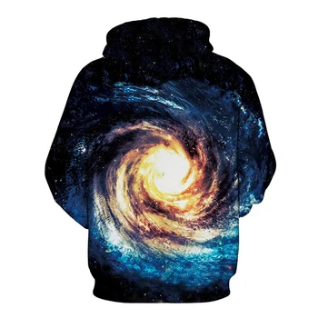 Lyprerazy 3D Himmel Plads Galaxy Hættetrøjer Cap Hoody Udskrivning smuk Cool Galaxy Jakke Mænd/Kvinder Tøj Hooded Sweatshirt