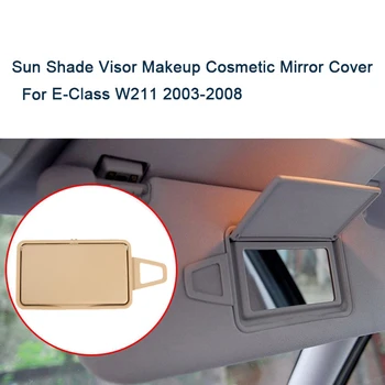 Lys Brun Bil solskærm Skygge Makeup makeup-Spejl Cover til Mercedes Benz E-Klasse W211 03-08