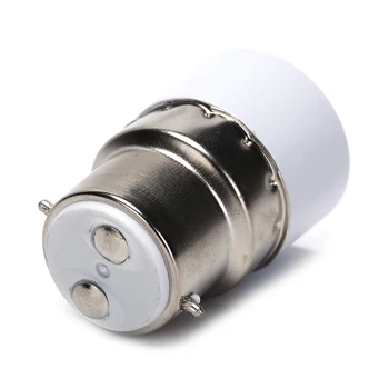Lys&Lighitng Skrue LED Pære Sokkel B22 At E14 Adapter Led Lampe Pære Base Holder Converter Brandsikker Materiale Til Hjemmet