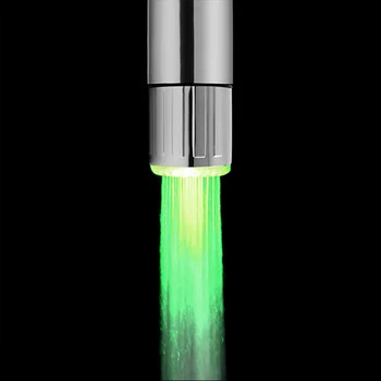 Lysende Skiftende 7 Farver LED Vandhane Lys der Skifter Farve Temperatur Blinker Kontrol-Vandhane Til Køkken Vandhane Filter L