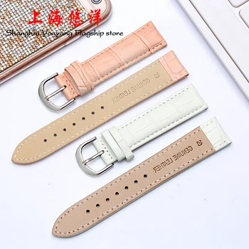 Læder watchbands, for flyve-ta fladskærms-interface ur med 16/18/20mm røde armbånd fashion girl urrem